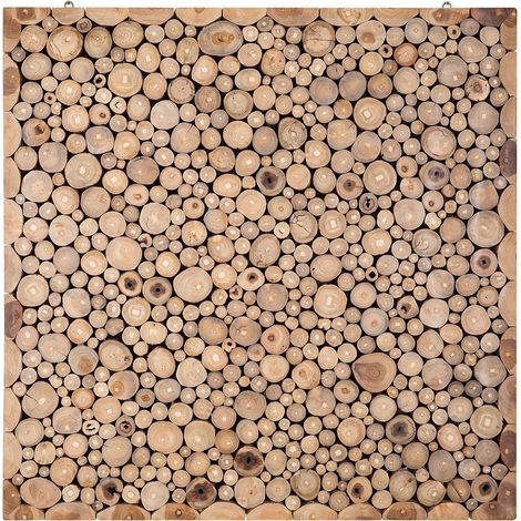 Wall Decor TWIG Teak Wood 85 cm Light Brown (1/5)
