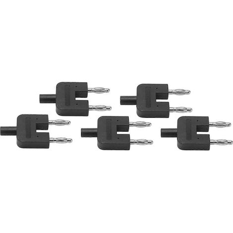 Stück Doppelbananenstecker, zweireihig, 1 Buchse auf 2 Stecker, starke Verbindung, gute Leitfähigkeit (1/4)