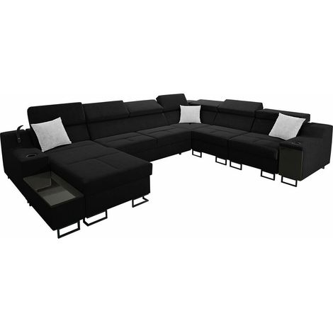 Canapé d'angle Sarasota 160, Uttario Velvet 2980 + Uttario Velvet 2973, Disponible, 361x287x81cm, 0