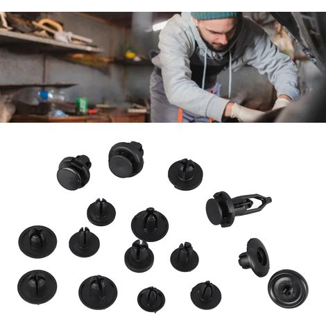 (Exclusivité Chili) 630 clips de fixation en plastique pour voiture, attaches en plastique pour voiture, pinces, spécifiques aux garde-boue (630 clips + 1 tournevis à manche rouge + 4 outils de démont (1/5)