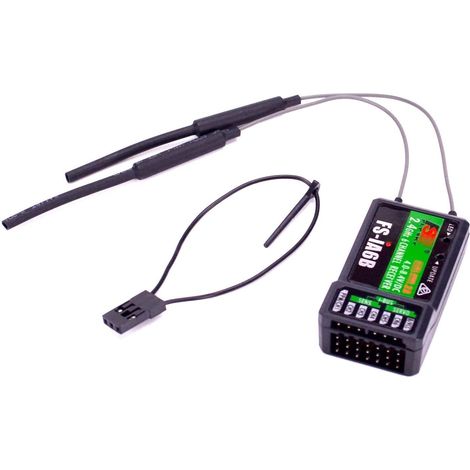 Récepteur FS-iA6B 2.4G 6CH avec Double antenne Compatible émetteur Flysky i6 FSI6X i10 télécommande (1/5)
