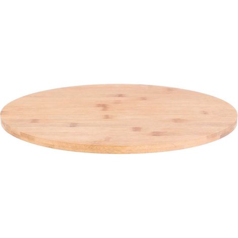Plateau Tournant Rond Ø35cm en Bambou (1/4)