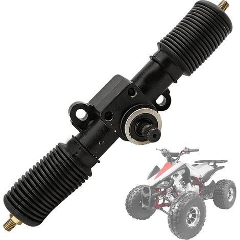 Ensemble de Crémaillère et Pignon de Direction, Assemblage de Bote de Direction 30T de Kart, Installation Facile, 325mm Arbre de Direction pour Buggy Quad ATV Karting UTV Tricycle et Accessoires (1/5)