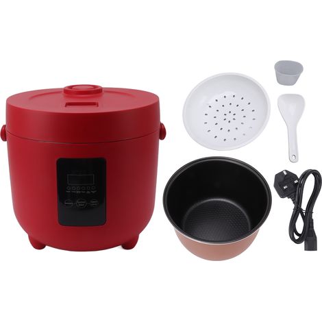 Autocuiseur électrique 900W 5L, mijoteuse intelligente et cuiseur à riz, 220V prise UK, rouge (1/5)