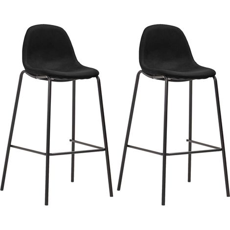 Ensemble de bar 3 pcs,Moblier de Salle à Manger,bistro Tissu Noir246798 (1/5)