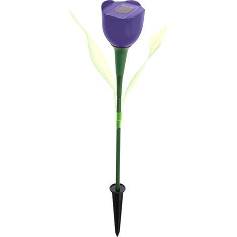 Guirlande lumineuse solaire LED en forme de rose, lampe de sol, lanterne solaire, guirlande féérique, décorations extérieures pour jardin, terrasse, patio, cour, etc. (1/4)