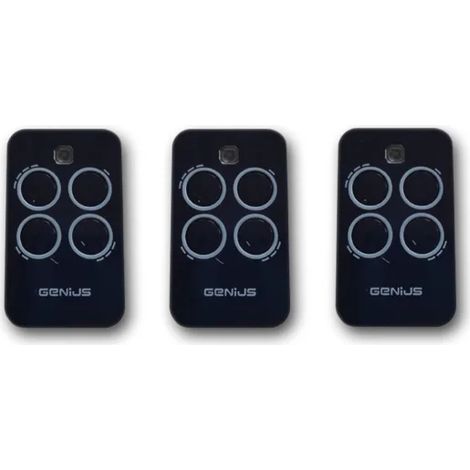 genius 3 x télécommande 4 canaux 433mhz jlc echo tx4 6100334