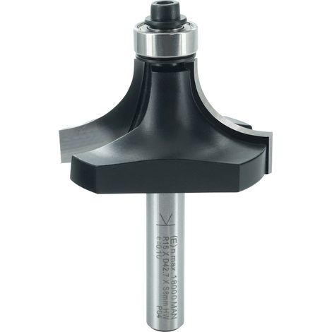 ENT 14301 Fresa ad arrotondamento, gambo (S) 8 mm, diametro (D) 43 mm, NL 15 mm, R 15 mm, SL 32 mm, con cuscinetto a sfere (1/3)