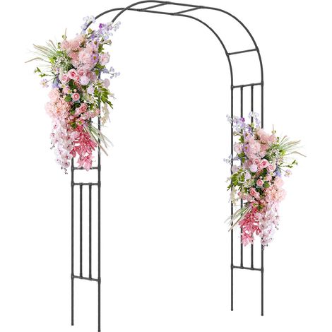 Garden Arch Trellis 158 cm L x 245 cm H Outdoor Metal Arbor Trellis (1/5)