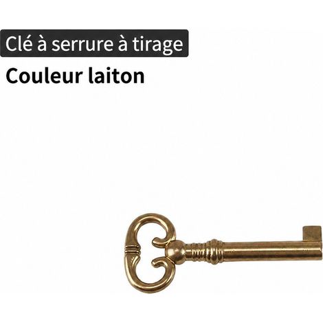 Serrure encastrée T4505 pour meuble et tiroir avec clé en laiton t4505-5 6 réf 6611 5,6 × 2,4 × 2,4 cm 13 g – Livraison gratuite