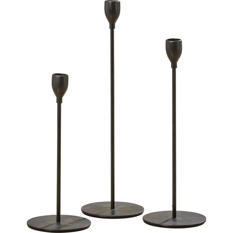 Metallkerzenhalter 23 - 33 cm MALTE, 3er Set (1/2)