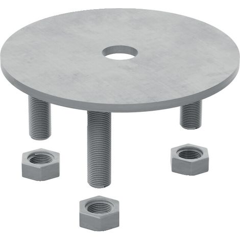 Disque correcteur d'assiette pour vis de fondation SPIRAL® livré avec tige filetée et écrous M16 - FIBERDECK
