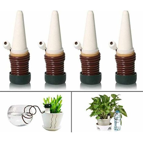 Kit Arrosage Goutte à Goutte - Embout Céramique pour Bouteille - Système Automatique Intérieur Extérieur - 4 Pièces (1/5)