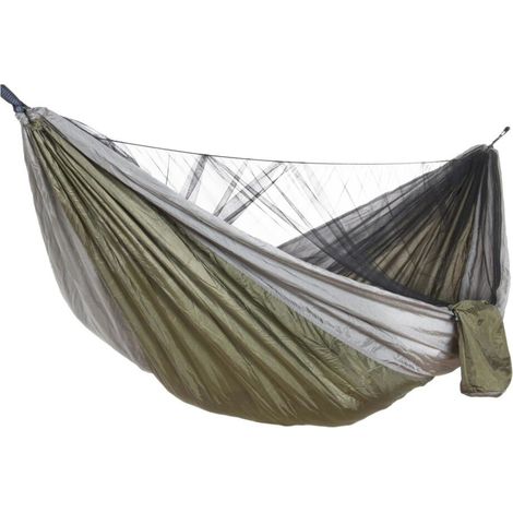 Amaca "Andres" in tessuto e nylon con zanzariera per esterno e giardino -Blu (1/4)