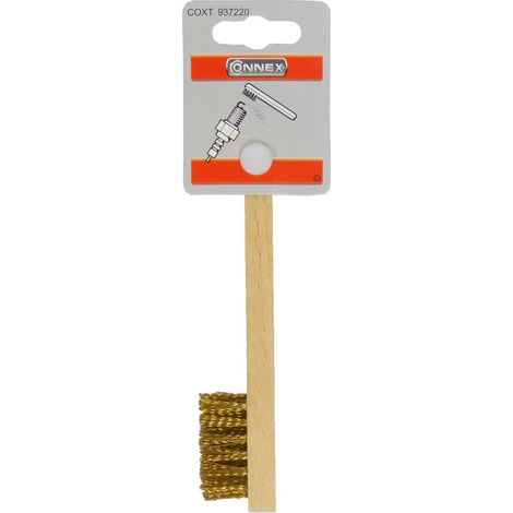 Spazzola Metallica per Candele Auto 3 ranghi con Fili in Ottone 150x15mm Masidef (1/2)