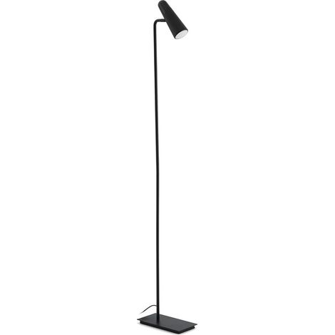 LAO Lámpara pie de salón negro (1/4)