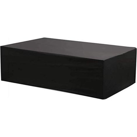 Toruiwa. Housse de canapé angle pour Meubles de Jardin en Forme V/L Couverture de Meuble Extérieur Imperméable Bâche de Protection Salon Anti UV Vent Pluie Poussière (215x215x87cm, Noir) (1/5)