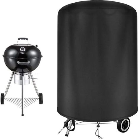 Housse Barbecue , Bache Barbecue Exterieur, 500D Oxford Imperméable (Φ70x70cm) Label (1/4)