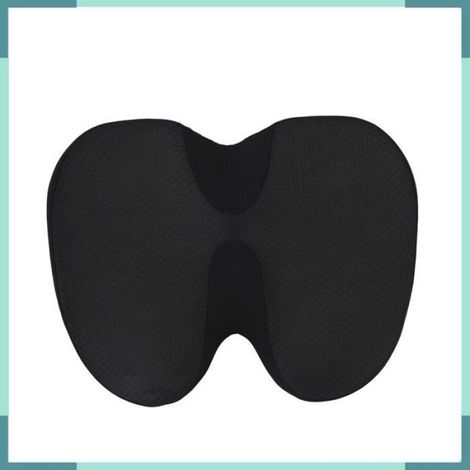 VBESTLIFE Coussin de Siège en Mousse à Mémoire Pour Chaise - Confort Personnalisé Anti-Pression Noir (1/5)
