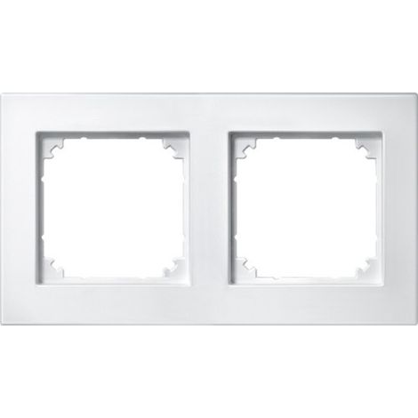 MERTEN 486219 PLAQUES DE FINITION M-PLAN, 2 POSTE, BLANC MAT