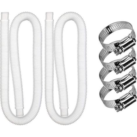 Tuyau de remplacement pour pompe de filtration piscine 300-330 GPH avec raccord rapide (1/5)