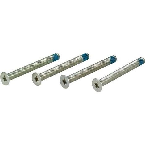 Juego de tornillos para puertas de 65-90mm niquelados M4x75mm HOPPE (1/2)