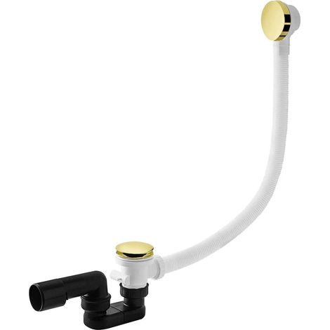 Badewannen-Überlauf mit Klick-Klack-Ablauf 70 CLICK I 70 cm, gold