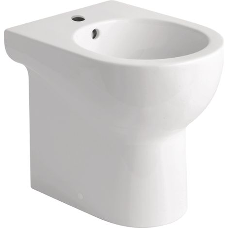 Bidet a Terra Azzurra Ceramica "Mini Nuvola" Bianco Lucido (1/2)