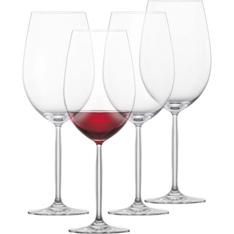 Verres à bordeaux Muse (set de 4), verres à bordeaux raffinés pour le vin rouge, verres en cristal résistant au lave-vaisselle, fabriqué en Allemagne (art. n° 123669) (1/5)