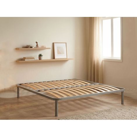 Talamo Italia Sommier orthopédique avec 14 lattes, adapté pour un lit queen size, Fabriqué en Italie, Sommier en contreplaqué de bouleau, 120x200h34 cm (1/3)