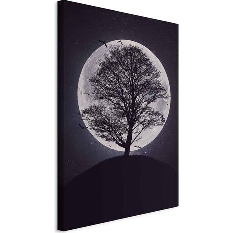 Cuadro - Árbol solitario (1 parte) vertical (1/5)