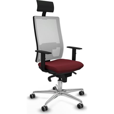Sedia da ufficio piqueras y crespo Horna bianco rete