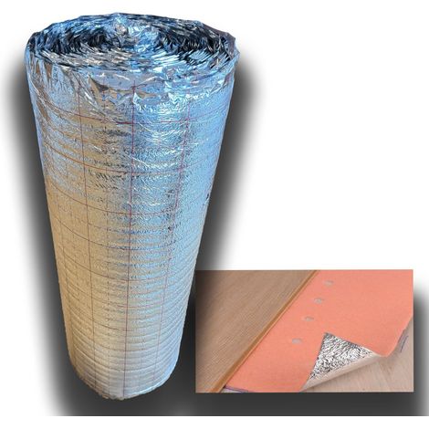 50mq di Tappetino Tecnico PROFESSIONALE 3mm per sottofondi normali e riscaldati, ACQUASTOP per Pavimenti flottanti