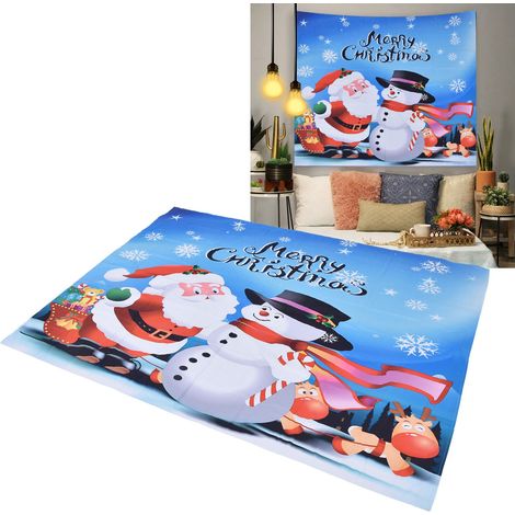 Weihnachtsteppich, Hippie-Wandteppich, Wandbehang, dekorativer Wandteppich im Bohème-Stil, 230 x 180 cm (1/5)