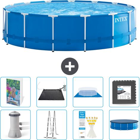Intex Piscine Tubulaire Ronde - 457x122 cm - 9-pièces S543