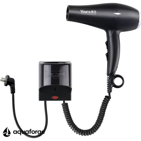 Sèche cheveux mural 1600 W protection thermique soins capillaires (1/5)