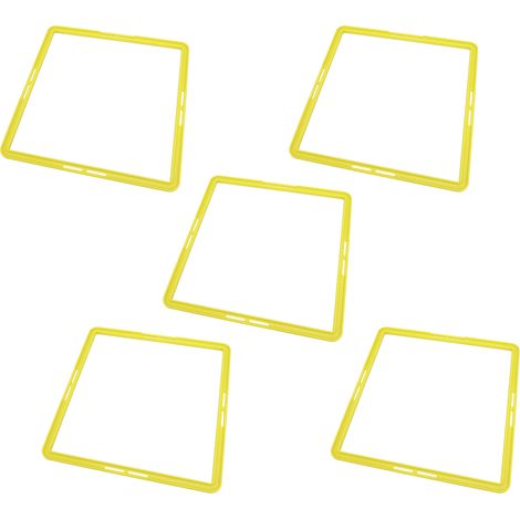 Agility-Trainingsringe, multifunktionale viereckige Ringe für Fitness- und Schnelligkeitstraining, geeignet für Basketball und Fußball (gelb) (1/5)