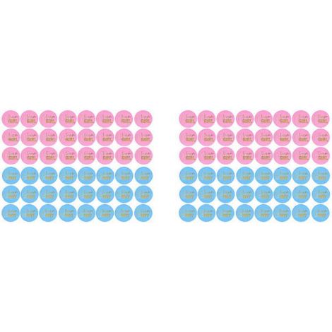 96-teiliges Set mit Gender-Reveal-Aufklebern für Jungen und Mädchen – Perfekte Partyartikel zur Geschlechtsenthüllung (1/5)
