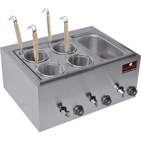 Cuiseur à pâtes avec chauffe sauce 13,2 L inox - Caterchef star