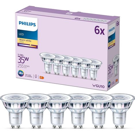 Ampoules LED pour Spot, Culot GU10, 255lm, 35W, Pack de 6 (1/4)