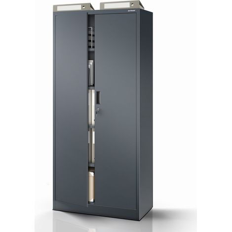 Armoire métallique JAN Compact 1750 x 800 x 400 mm, anthracite