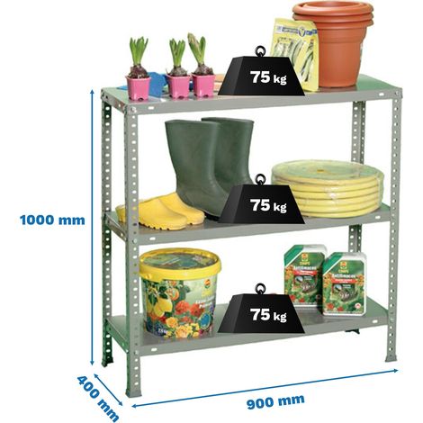 Simonrack Moderne Lagerregal aus robustem Metall in Grau