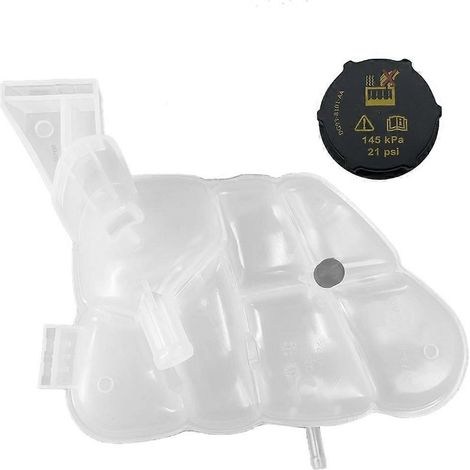 Réservoir d'eau auxiliaire pour voiture EJ7Z-8A080-B avec bouchon, vase d'expansion de trop-plein de radiateur de refroidissement, compatible avec Ford Lincoln MKC 2014-2018 (1/5)