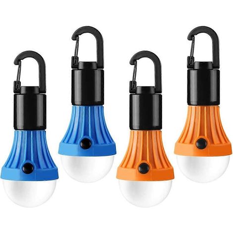 Camping Lantern, Battery Operated Camping Lamp (Included) 3 Light Modes 80 - 140LM, Portable LED Light Bulb with Hook for Tent, Camping, Hiking, Fishi (1/5)