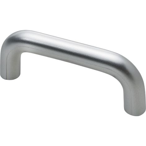 Hettich Möbelgriff Kunststoff Aluminium Optik 10 x 73 x 28 mm - 1 Stück Möbelbeschläge