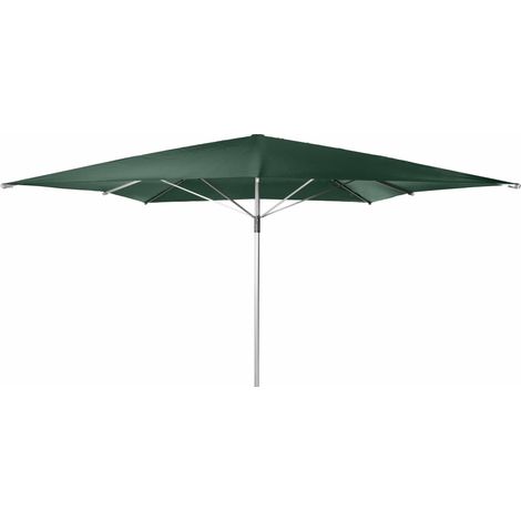 Doppler Sonnenschirm/ Großschirm "Telestar" 400 x 400 cm, dunkelgrün, ohne Volant, Bezug aus 100% Polyester, Gestell aus Aluminium, 25 kg (1/5)