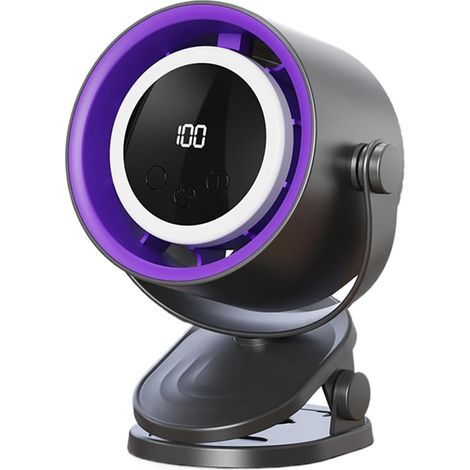 TrAdE Shop Traesio - Ventilatore Da Tavolo Usb Elettrico Raffreddamento Design Luce Notturna Camera Scrivania - (1/5)