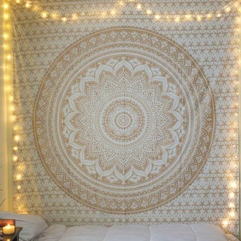 Tapestry - Mandala - Polyester - Décoration Murale Tapis de Plage Tapis de Yoga Couverture pour Pique-Nique - 210 x 150 cm (1/5)