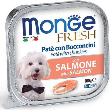 Monge Dog Fresh Adult Salmone - Monge Dog Fresh Adult Salmone - Vaschetta Da 100 Gr