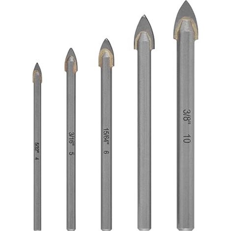 Einhell verre fle'che jeu de 5 pie'ces 4-10mm forets a' me'tal